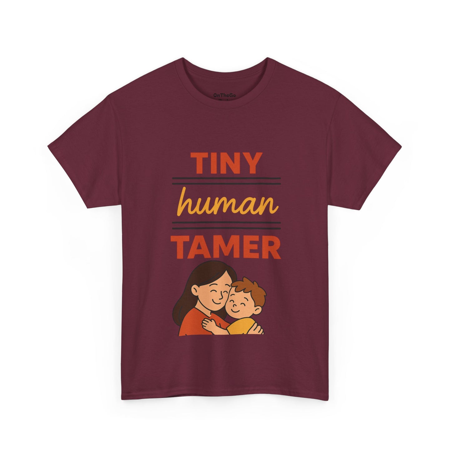 Tiny Human Tamer Unisex Heavy Cotton Tee - Cute Parenting and caregiver gift