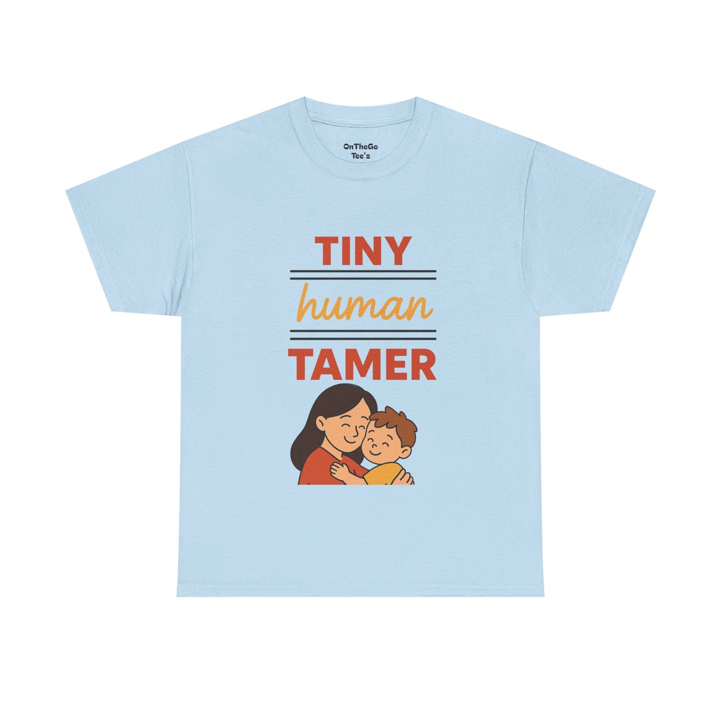 Tiny Human Tamer Unisex Heavy Cotton Tee - Cute Parenting and caregiver gift