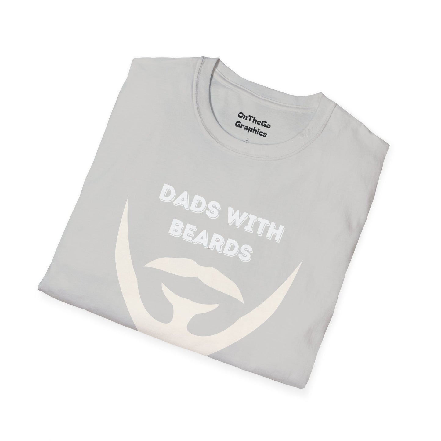 Dads with Beards T-Shirt | Funny Gift for Bearded Dads | Unisex Softstyle Tee