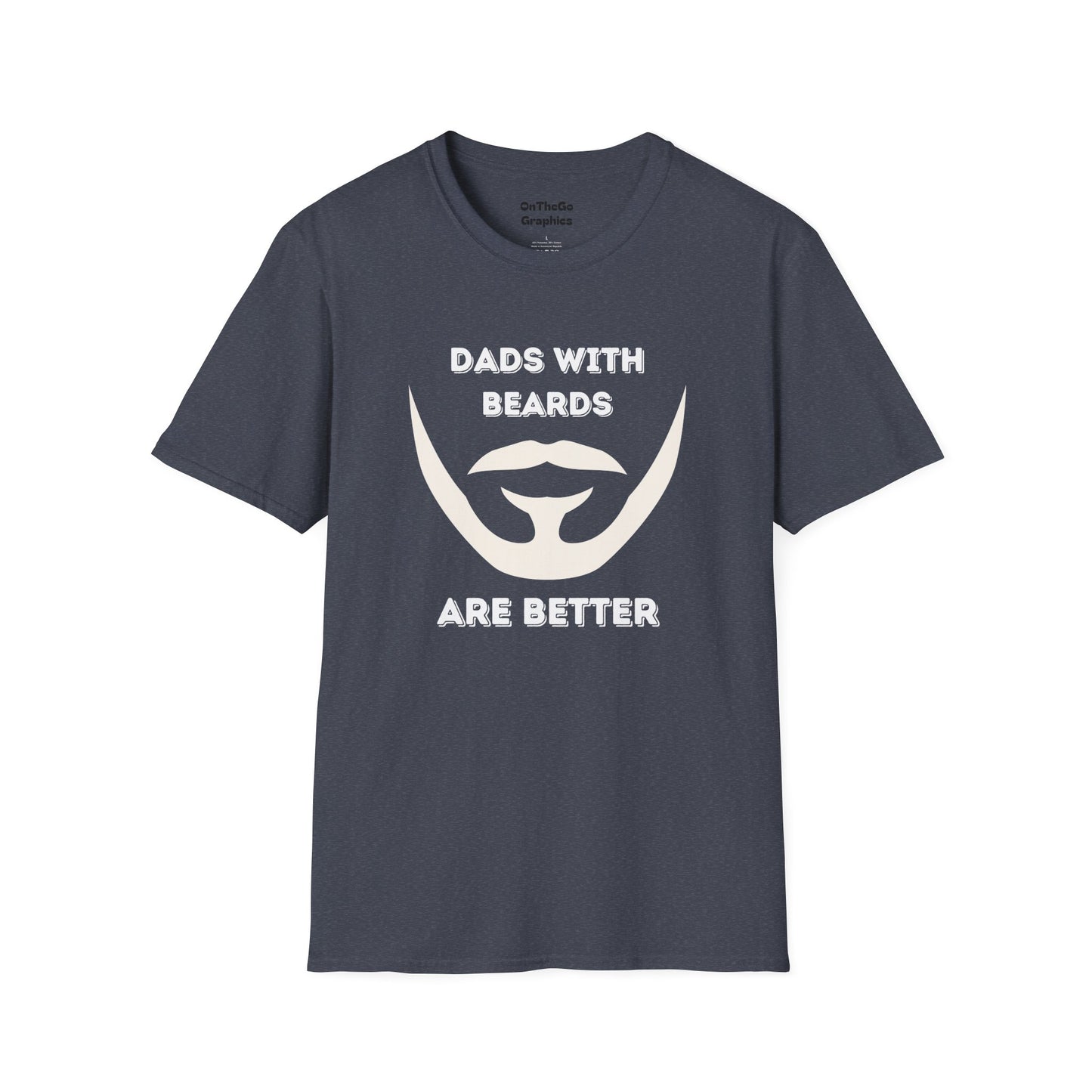 Dads with Beards T-Shirt | Funny Gift for Bearded Dads | Unisex Softstyle Tee