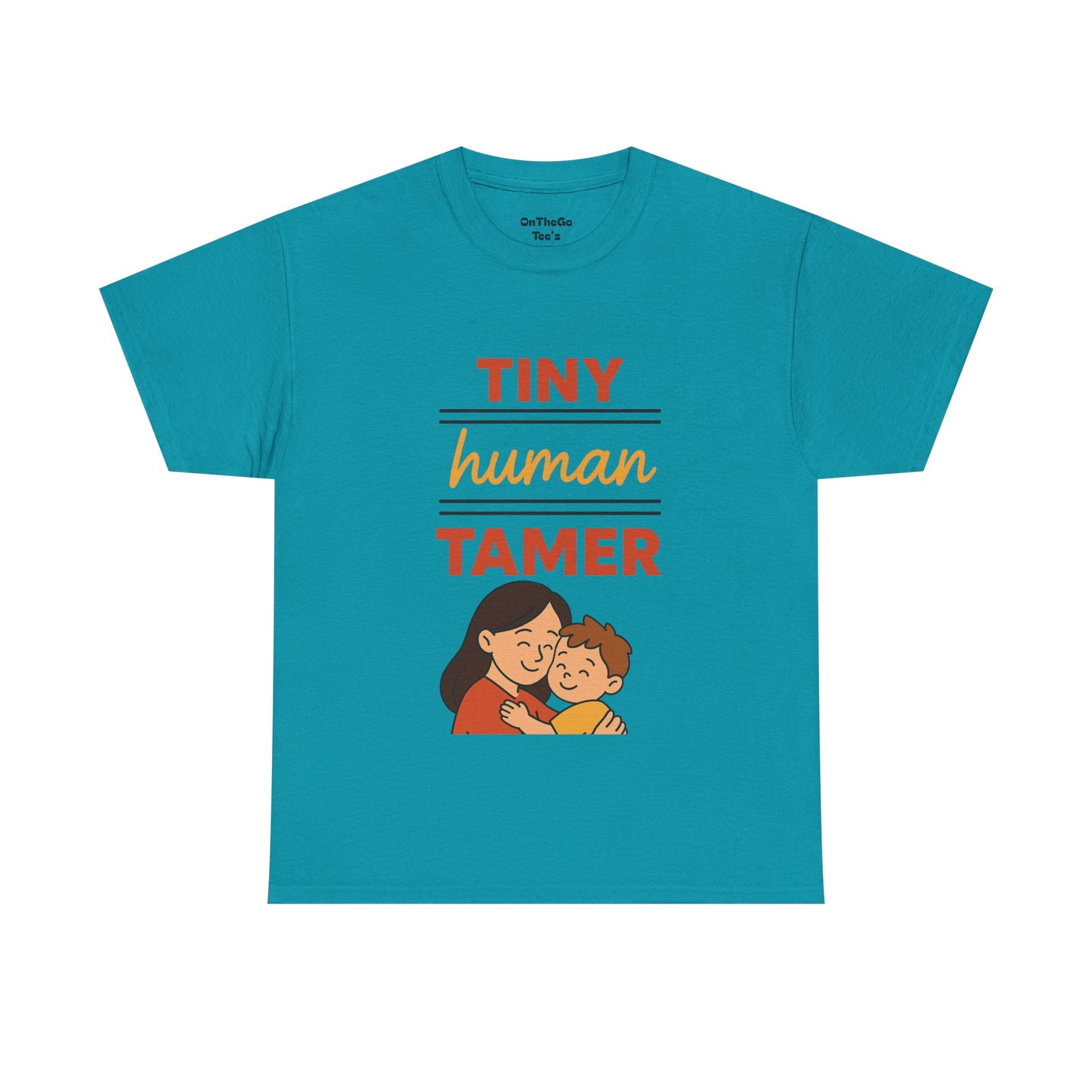 Tiny Human Tamer Unisex Heavy Cotton Tee - Cute Parenting and caregiver gift