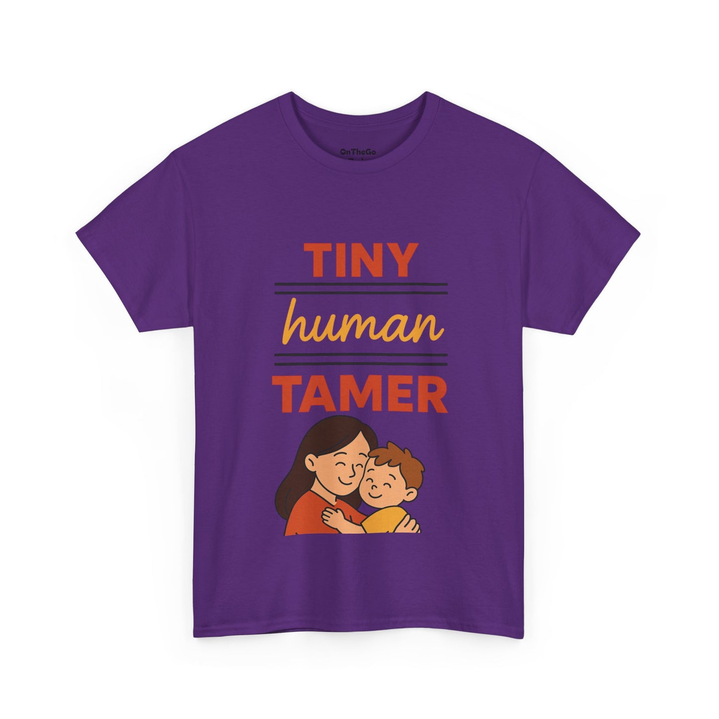 Tiny Human Tamer Unisex Heavy Cotton Tee - Cute Parenting and caregiver gift