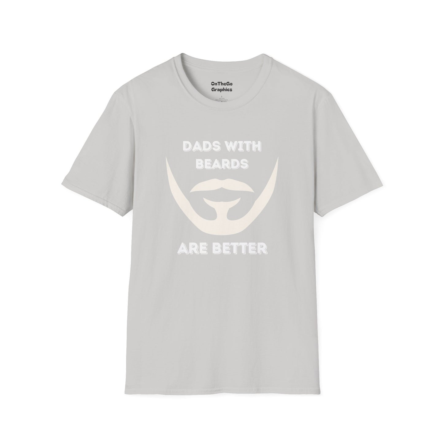 Dads with Beards T-Shirt | Funny Gift for Bearded Dads | Unisex Softstyle Tee
