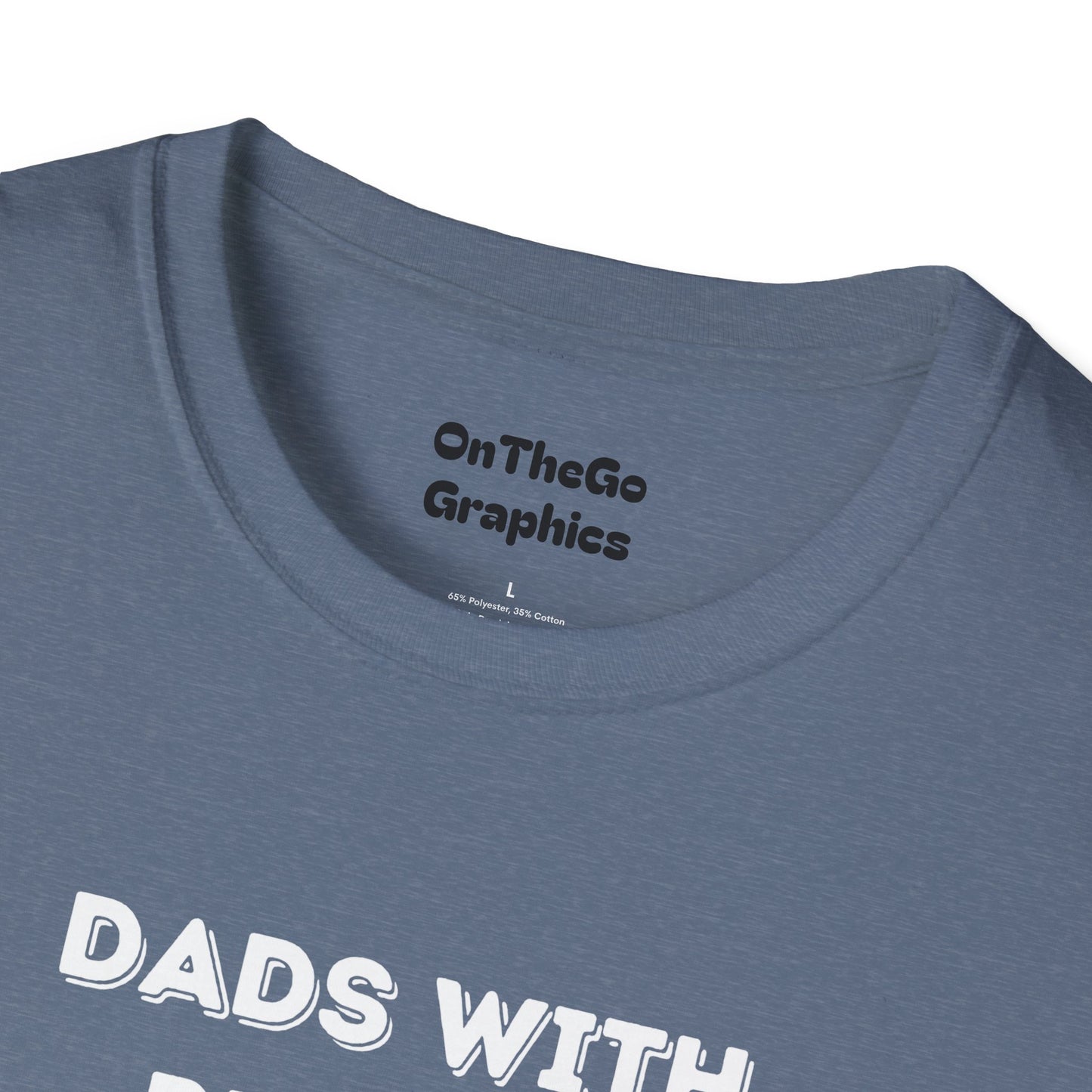 Dads with Beards T-Shirt | Funny Gift for Bearded Dads | Unisex Softstyle Tee
