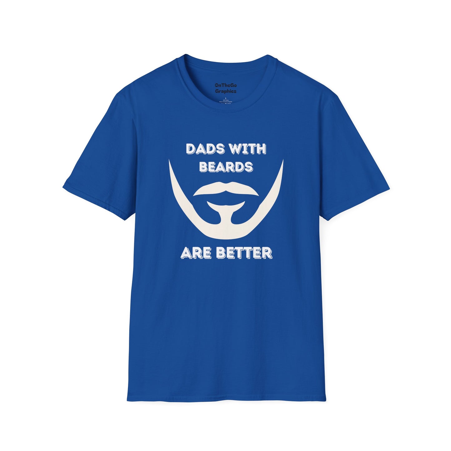 Dads with Beards T-Shirt | Funny Gift for Bearded Dads | Unisex Softstyle Tee