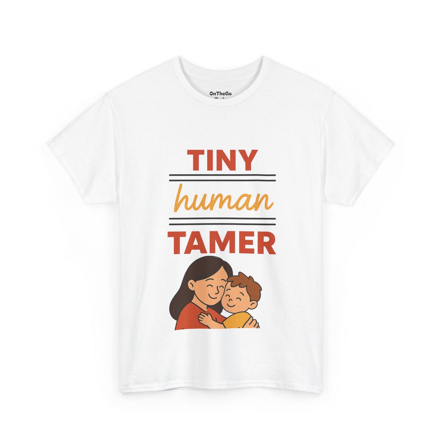 Tiny Human Tamer Unisex Heavy Cotton Tee - Cute Parenting and caregiver gift