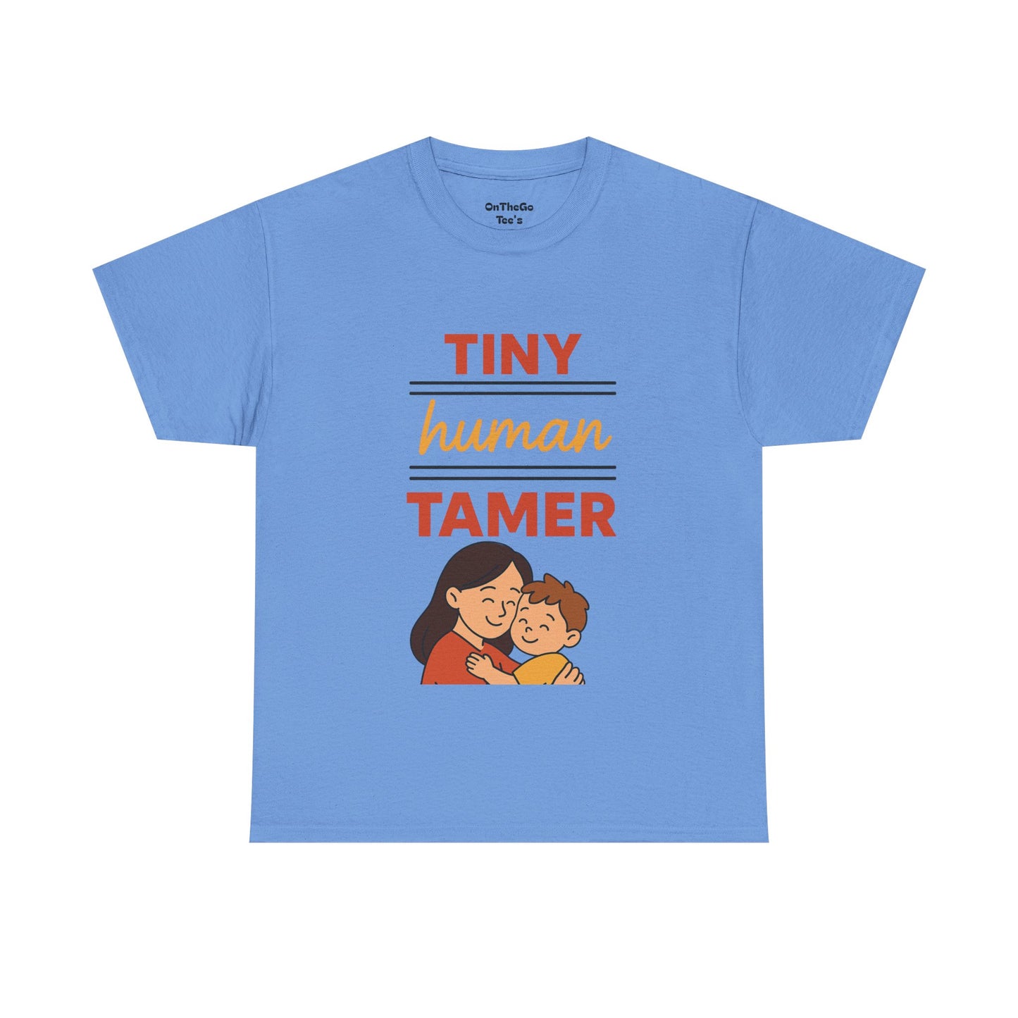 Tiny Human Tamer Unisex Heavy Cotton Tee - Cute Parenting and caregiver gift