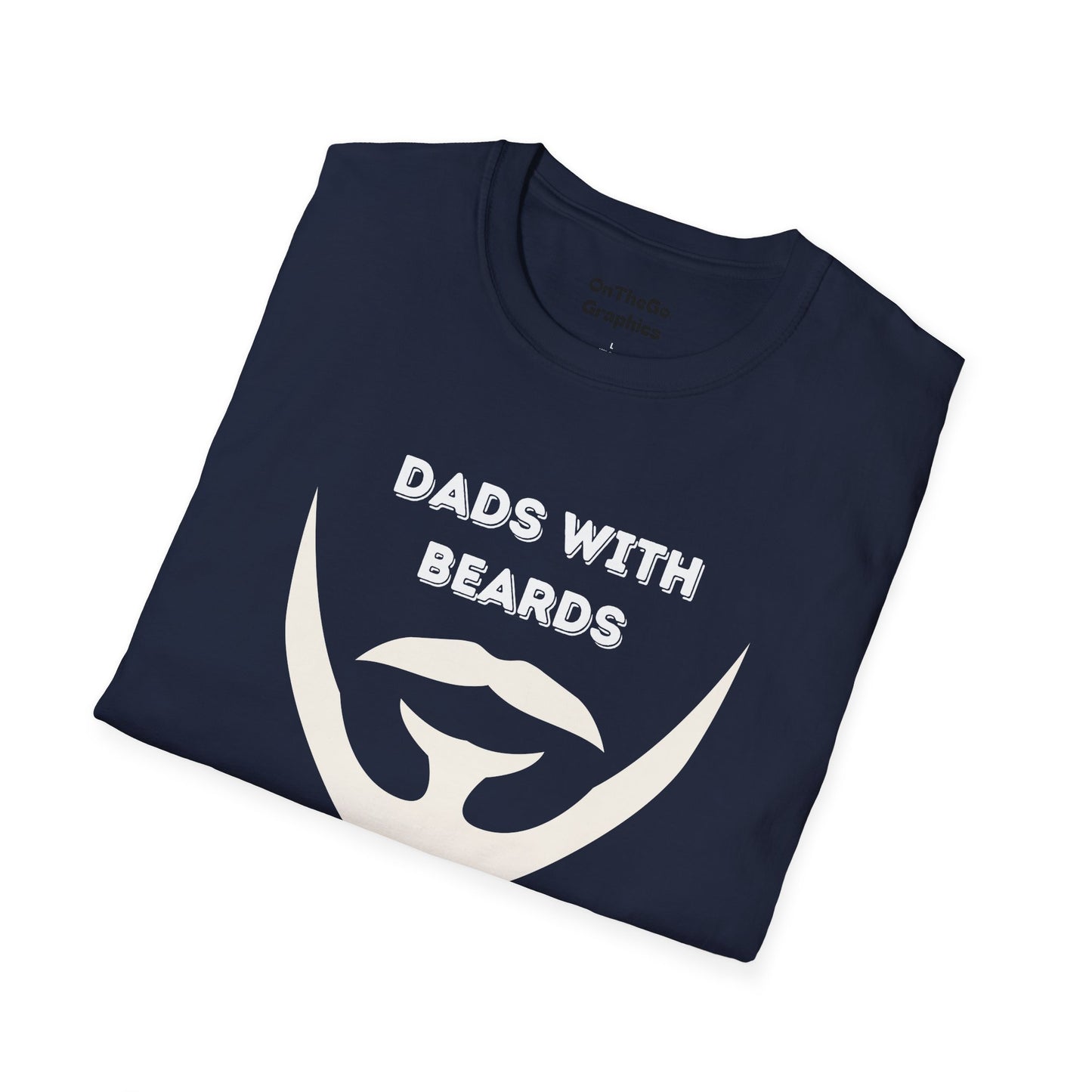 Dads with Beards T-Shirt | Funny Gift for Bearded Dads | Unisex Softstyle Tee
