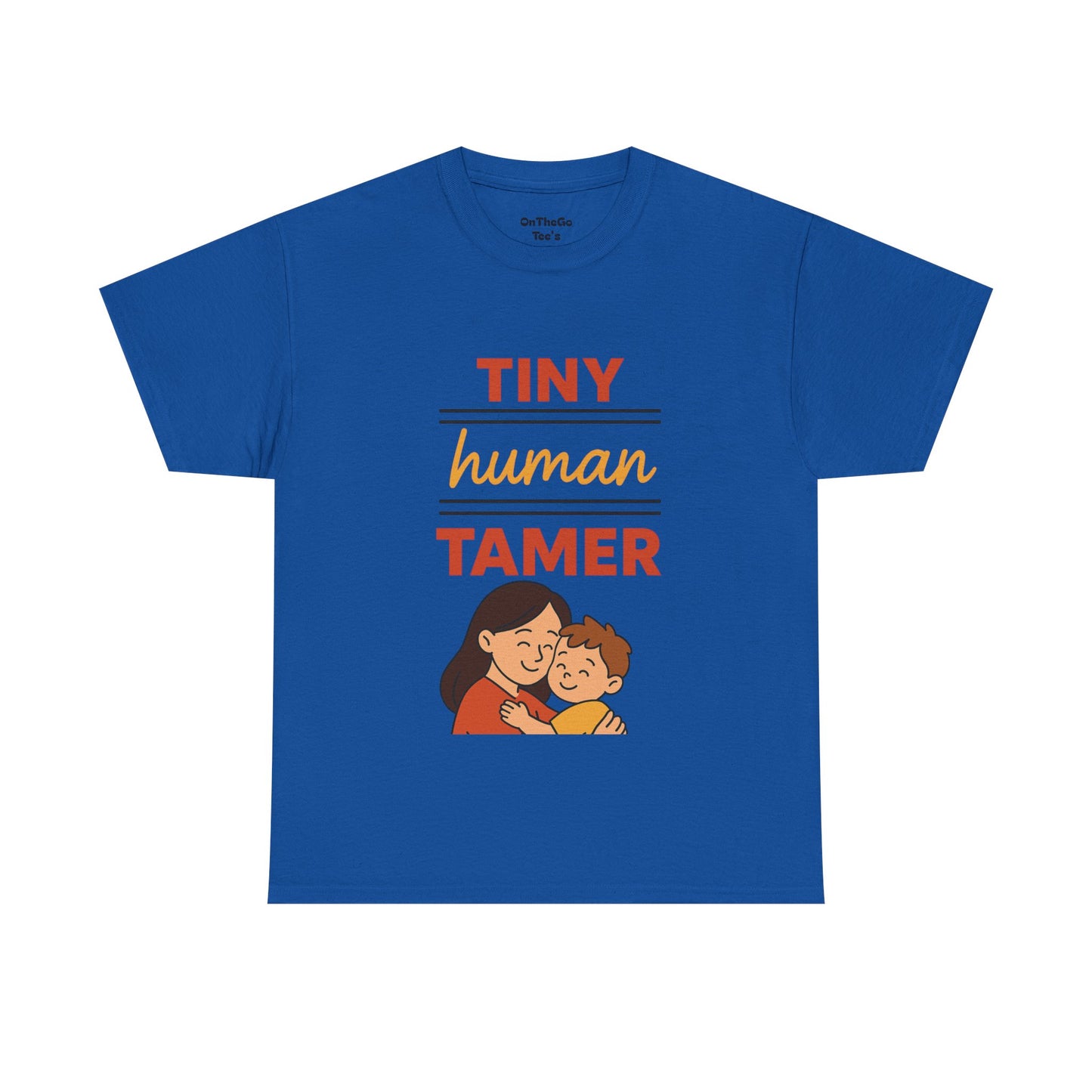 Tiny Human Tamer Unisex Heavy Cotton Tee - Cute Parenting and caregiver gift