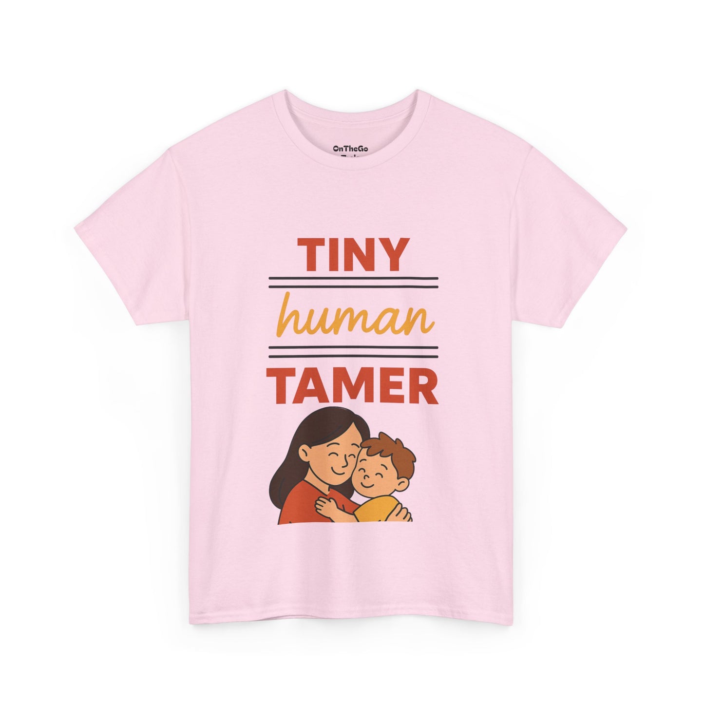 Tiny Human Tamer Unisex Heavy Cotton Tee - Cute Parenting and caregiver gift