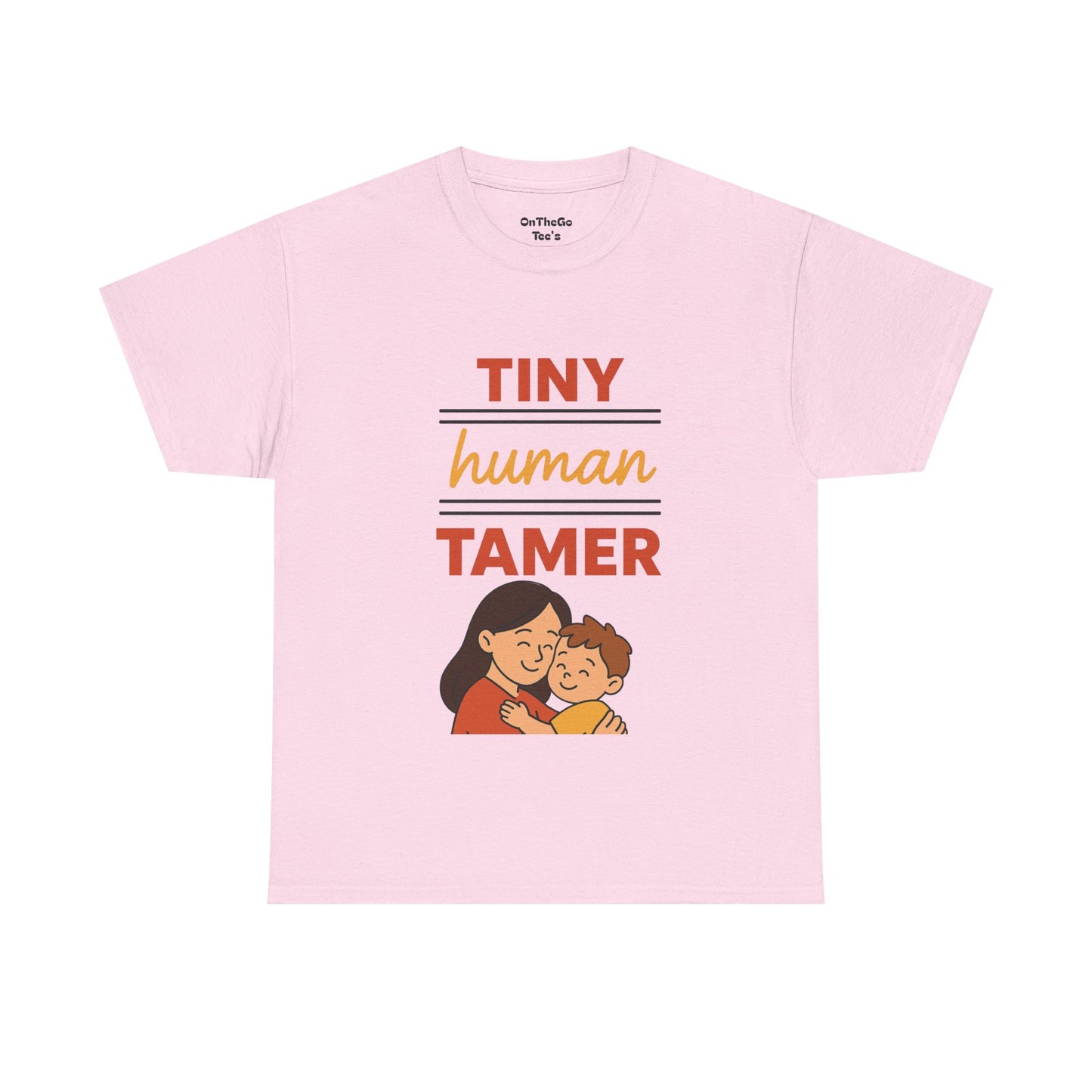 Tiny Human Tamer Unisex Heavy Cotton Tee - Cute Parenting and caregiver gift