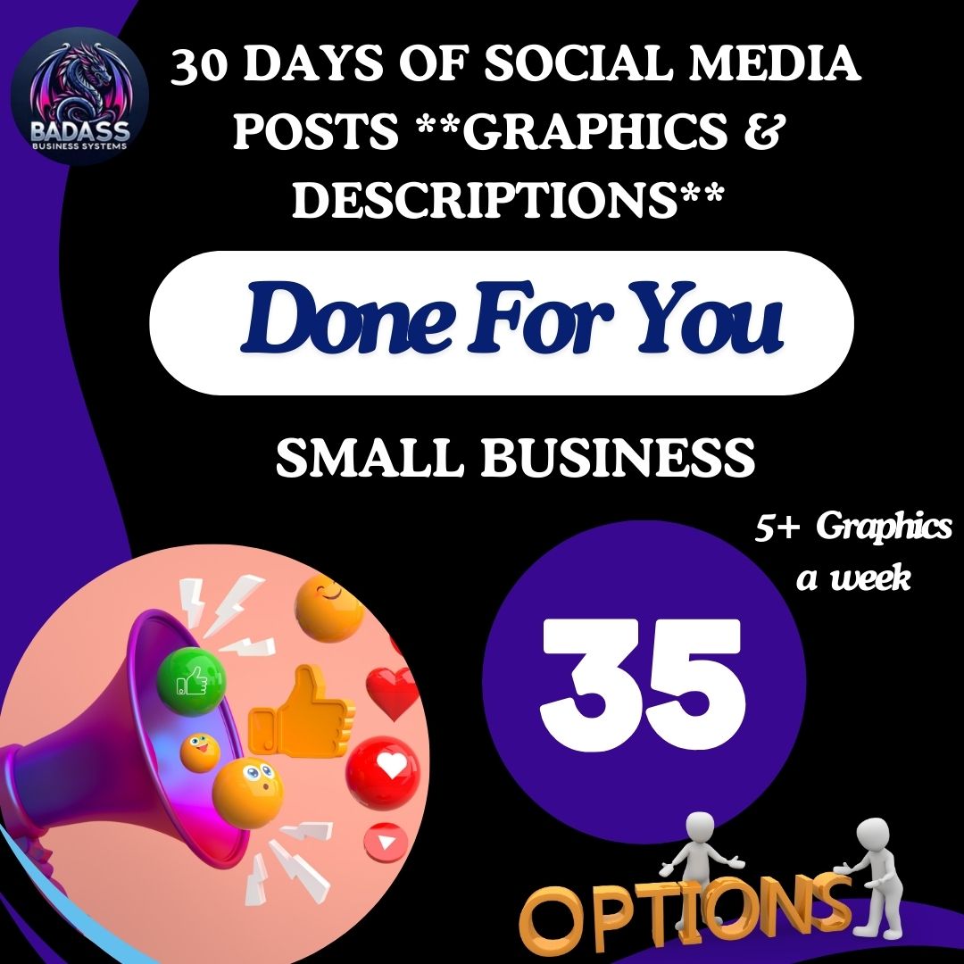 30-Day Social Media Post Bundle โ Graphics & Captions Done for You ๐จ๐๏ธ๐