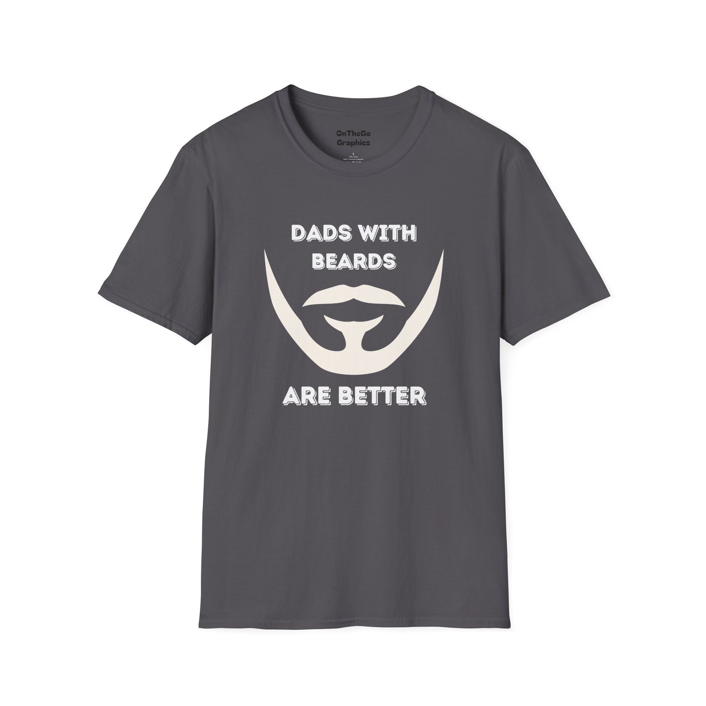 Dads with Beards T-Shirt | Funny Gift for Bearded Dads | Unisex Softstyle Tee