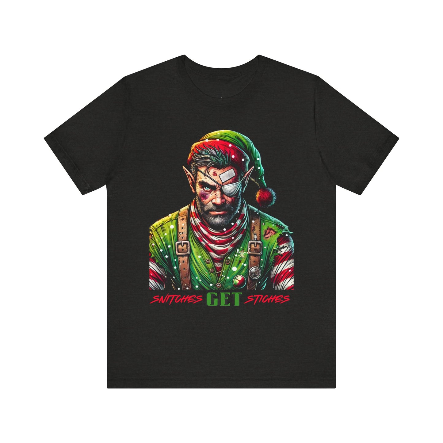 Snitches Get Stiches T-Shirt Graphic Funny Tee Unisex Jersey Short Sleeve Tee