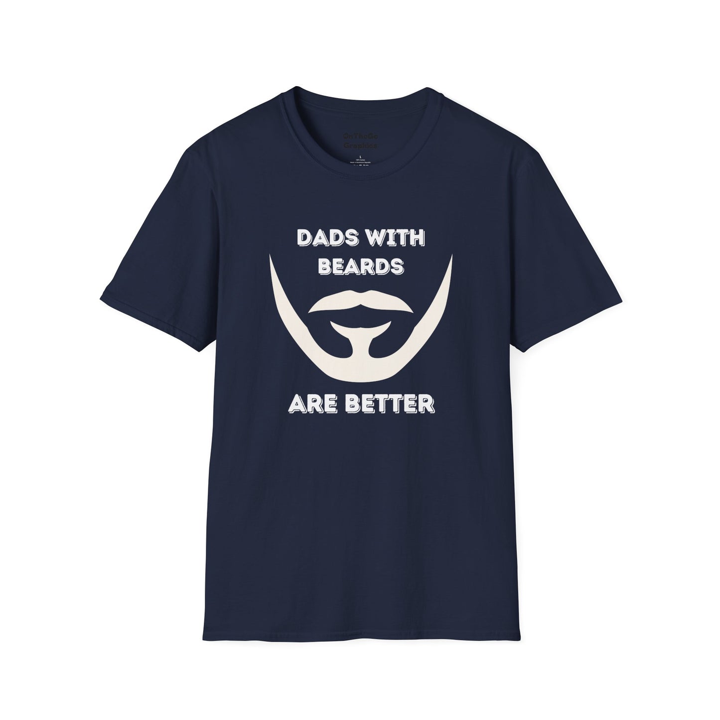 Dads with Beards T-Shirt | Funny Gift for Bearded Dads | Unisex Softstyle Tee