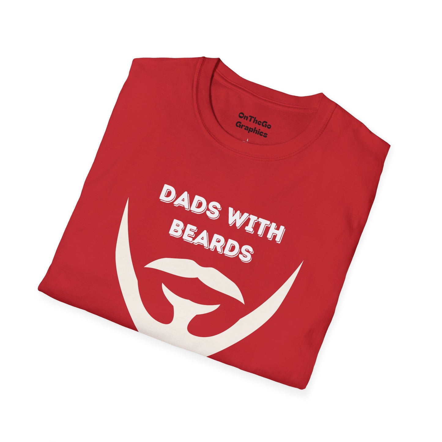 Dads with Beards T-Shirt | Funny Gift for Bearded Dads | Unisex Softstyle Tee