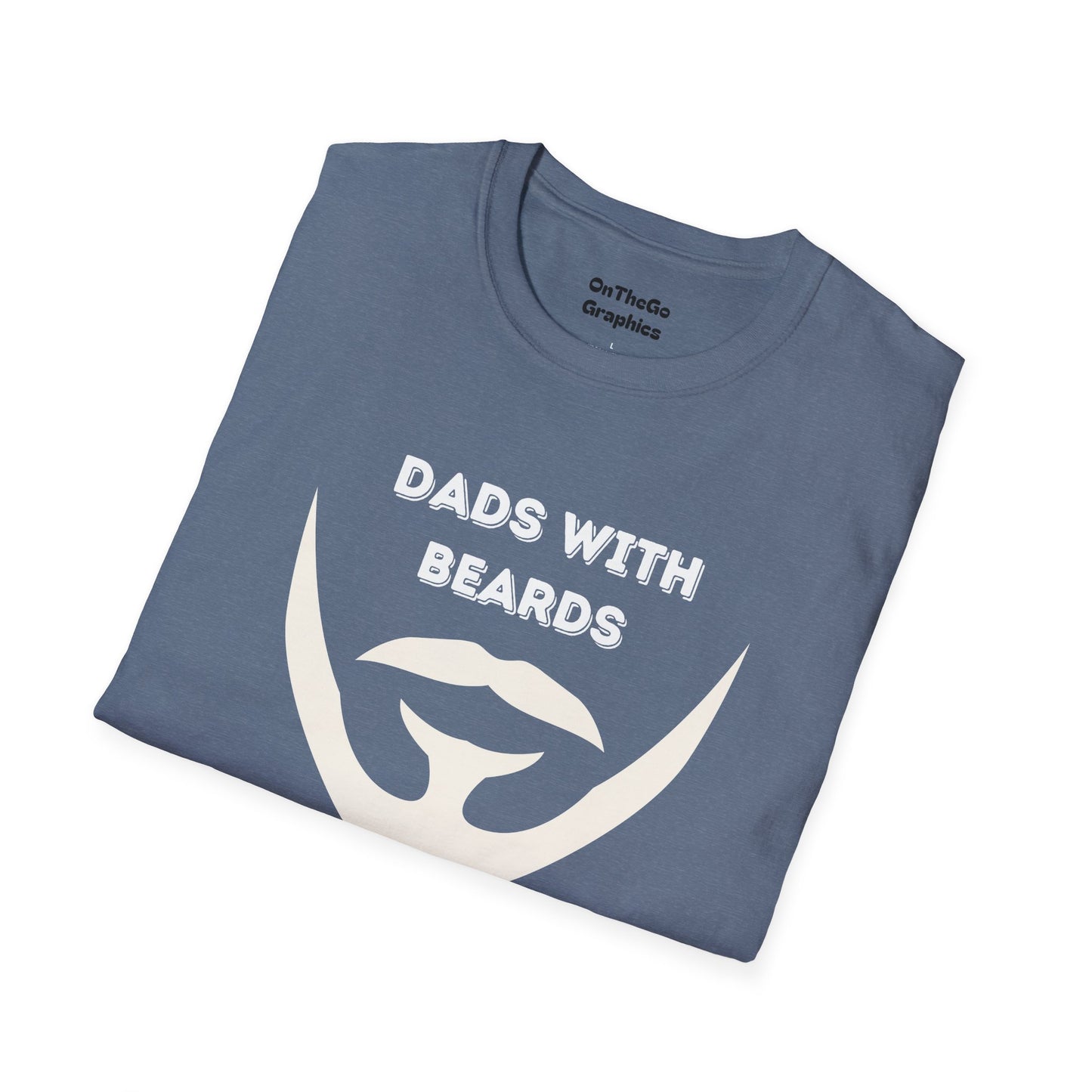 Dads with Beards T-Shirt | Funny Gift for Bearded Dads | Unisex Softstyle Tee
