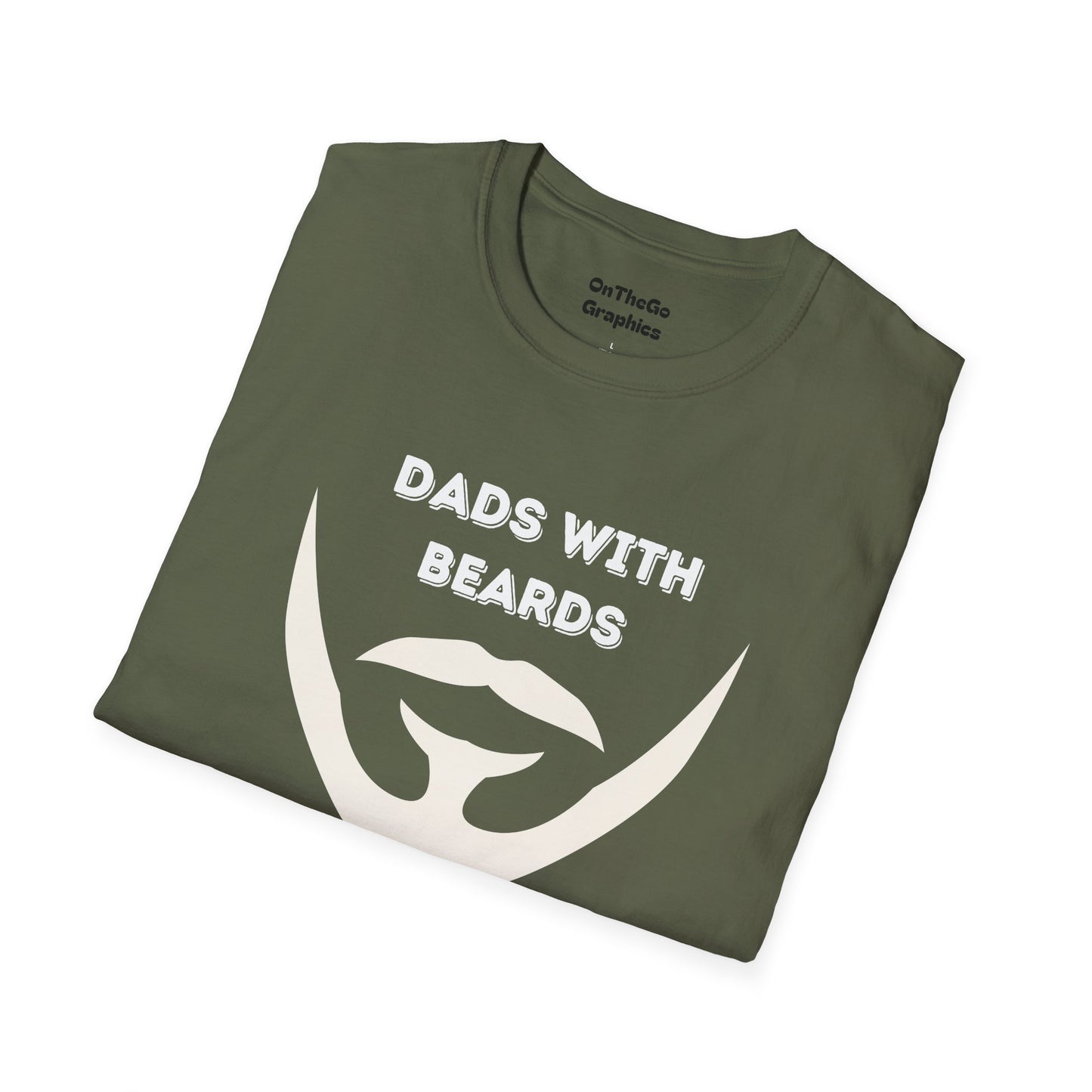 Dads with Beards T-Shirt | Funny Gift for Bearded Dads | Unisex Softstyle Tee
