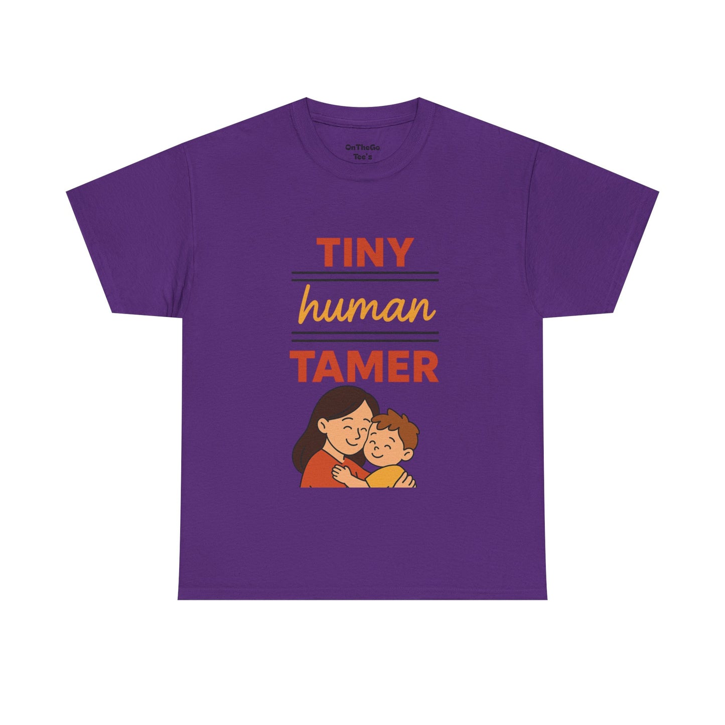 Tiny Human Tamer Unisex Heavy Cotton Tee - Cute Parenting and caregiver gift