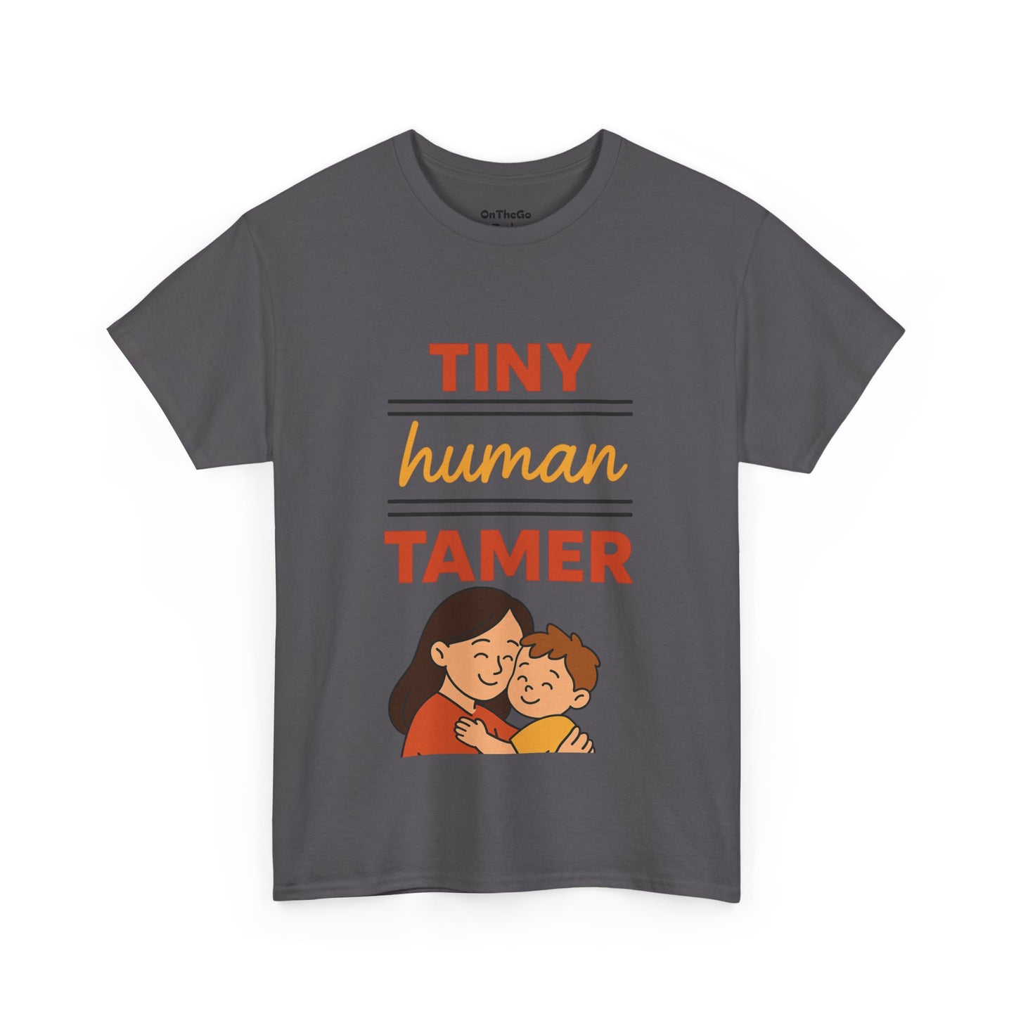 Tiny Human Tamer Unisex Heavy Cotton Tee - Cute Parenting and caregiver gift