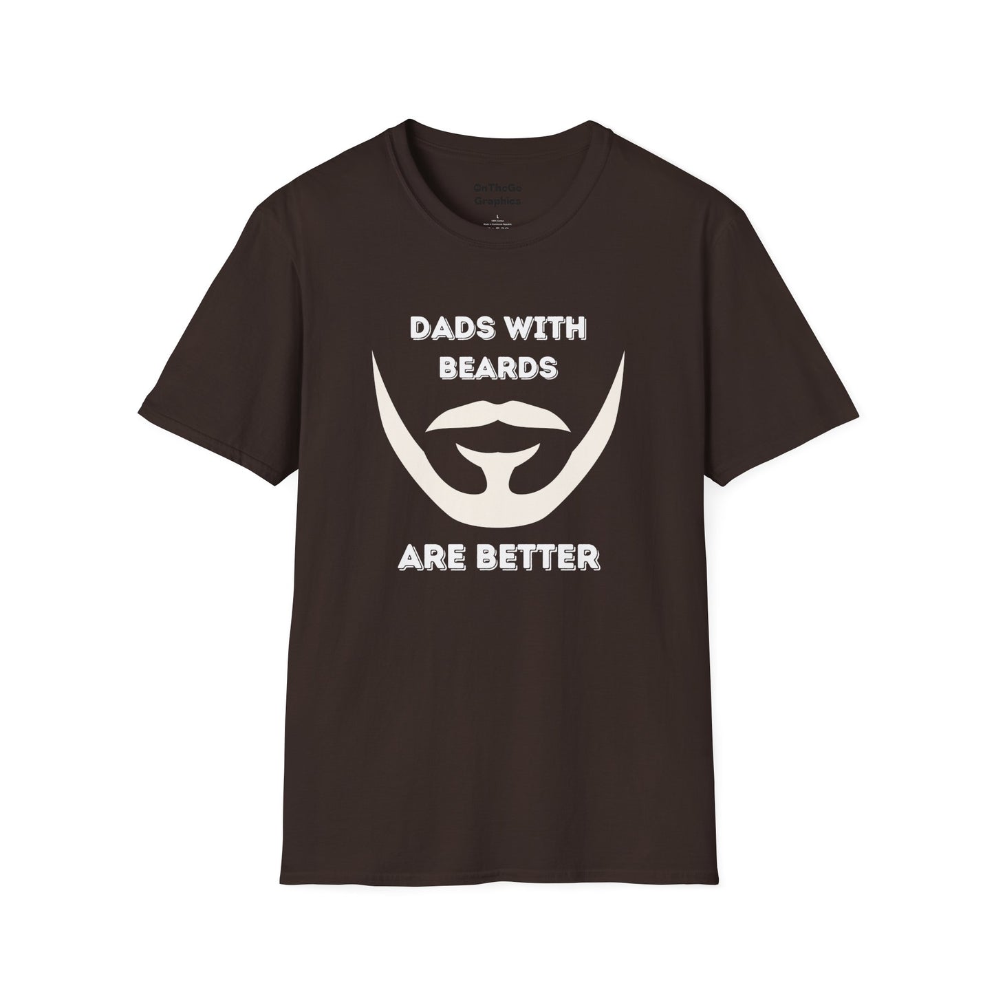 Dads with Beards T-Shirt | Funny Gift for Bearded Dads | Unisex Softstyle Tee