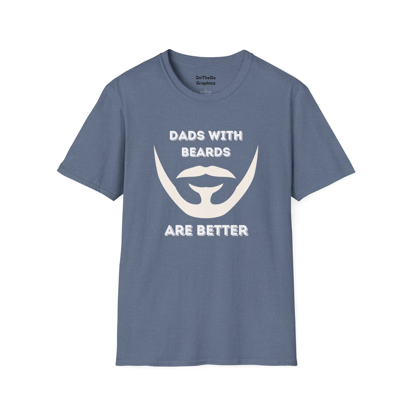 Dads with Beards T-Shirt | Funny Gift for Bearded Dads | Unisex Softstyle Tee