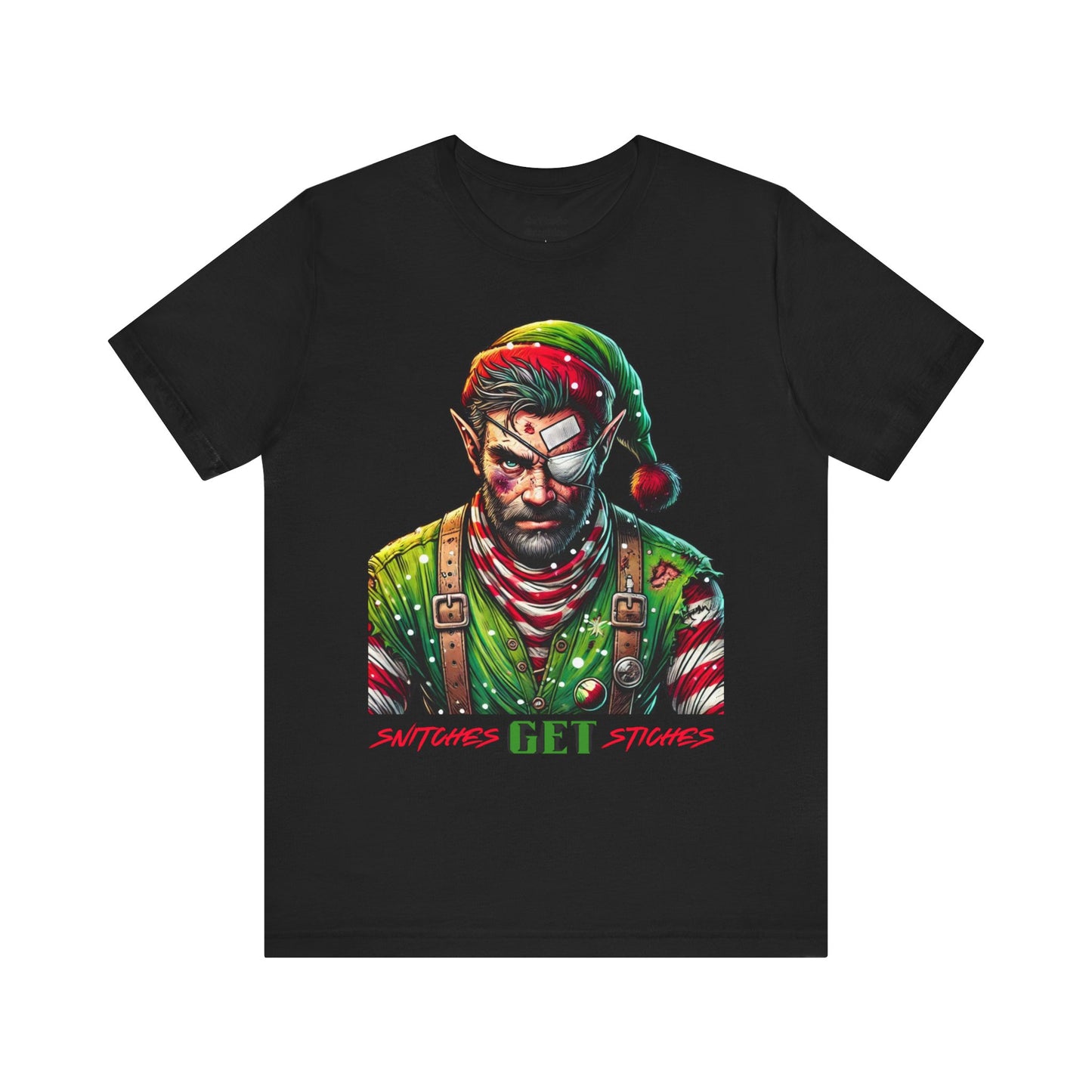 Snitches Get Stiches T-Shirt Graphic Funny Tee Unisex Jersey Short Sleeve Tee