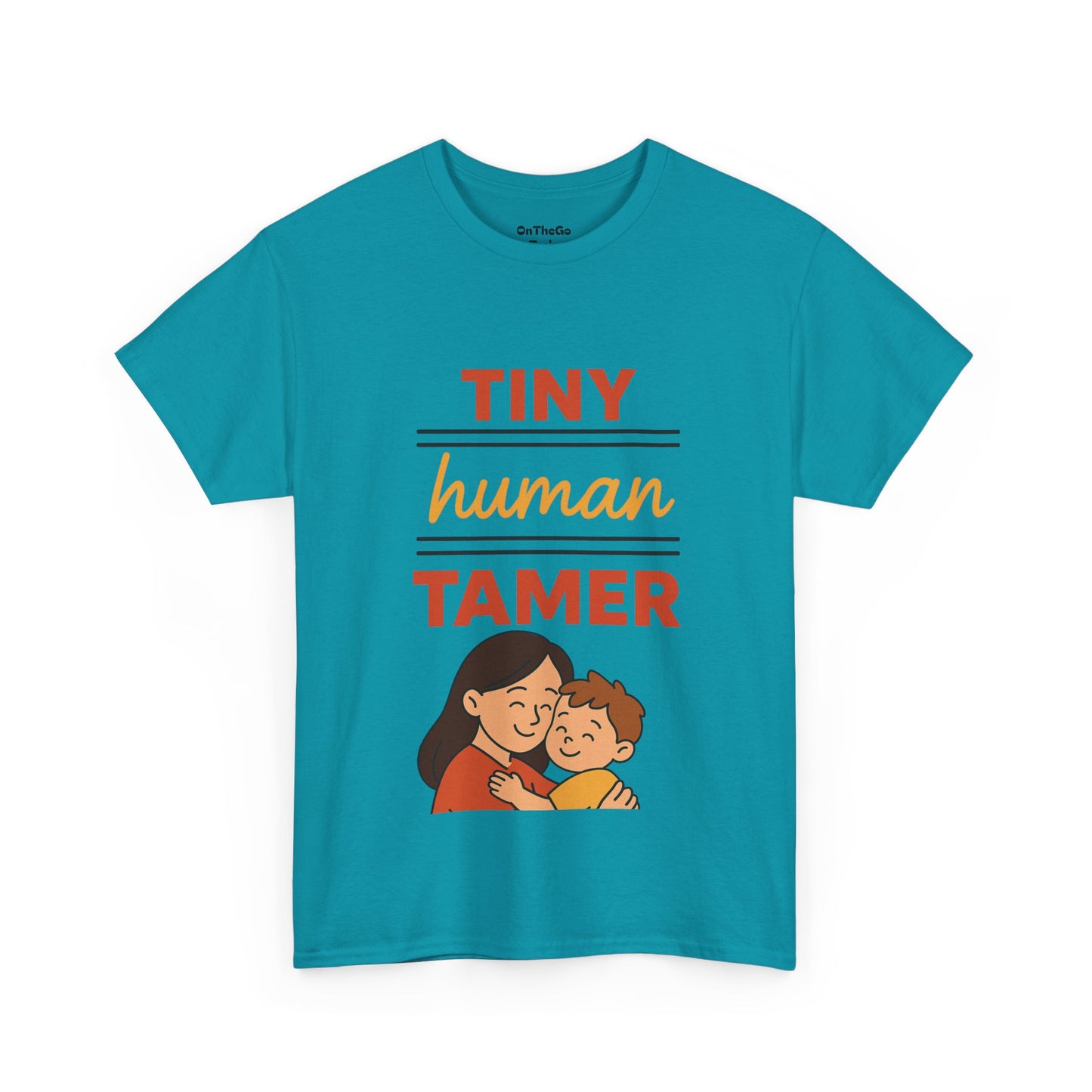 Tiny Human Tamer Unisex Heavy Cotton Tee - Cute Parenting and caregiver gift