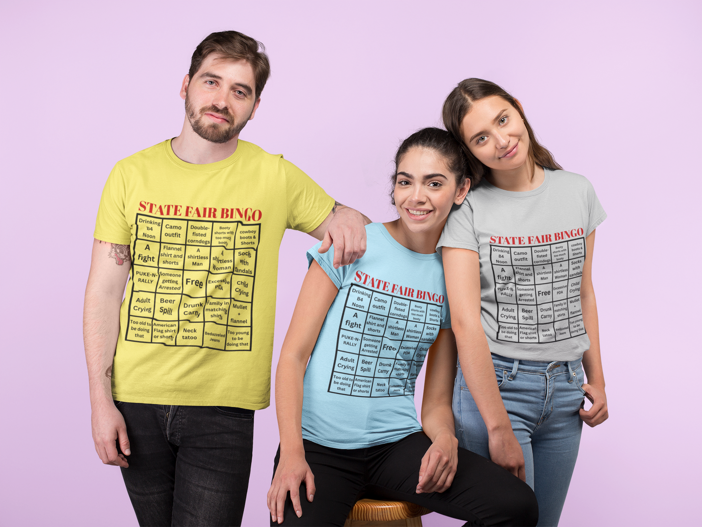 State Fair Bingo T-Shirt Funny Redneck Humor Tee for Fairs & Festivals