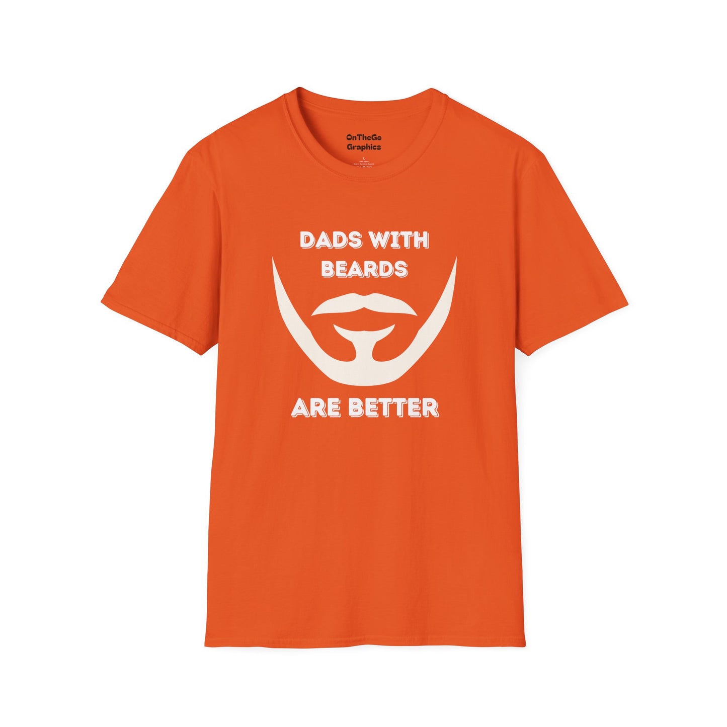 Dads with Beards T-Shirt | Funny Gift for Bearded Dads | Unisex Softstyle Tee