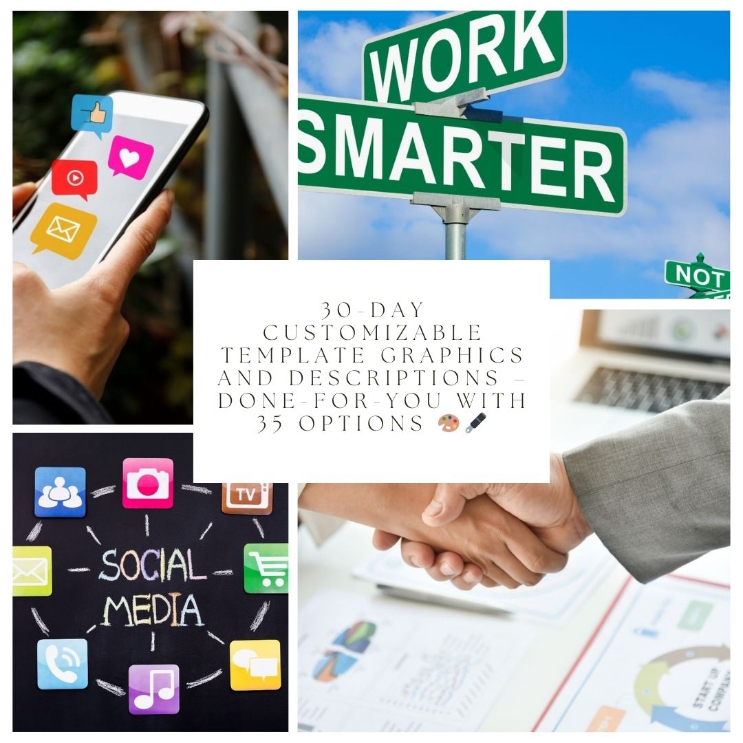 30-Day Social Media Post Bundle โ Graphics & Captions Done for You ๐จ๐๏ธ๐