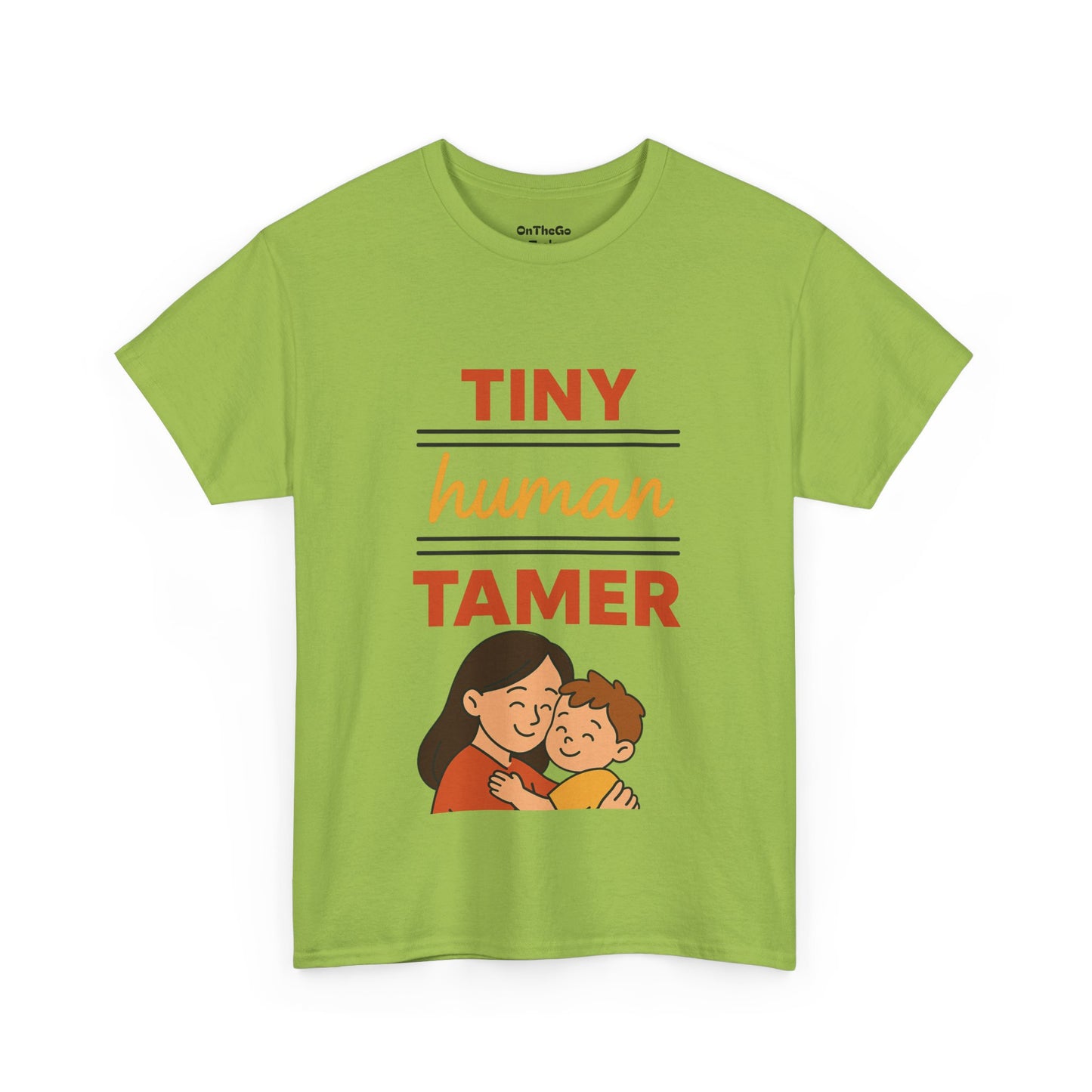 Tiny Human Tamer Unisex Heavy Cotton Tee - Cute Parenting and caregiver gift