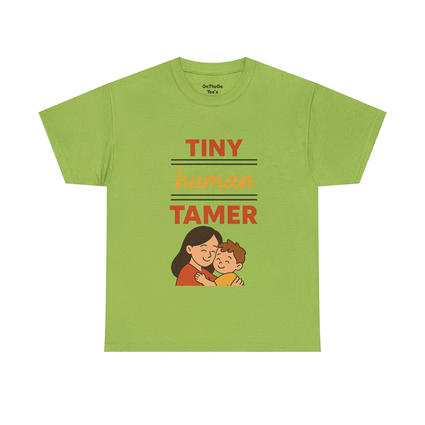 Tiny Human Tamer Unisex Heavy Cotton Tee - Cute Parenting and caregiver gift