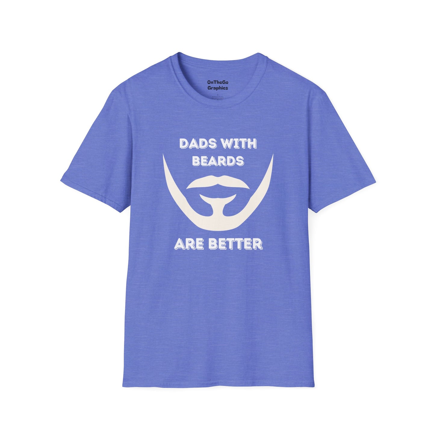 Dads with Beards T-Shirt | Funny Gift for Bearded Dads | Unisex Softstyle Tee