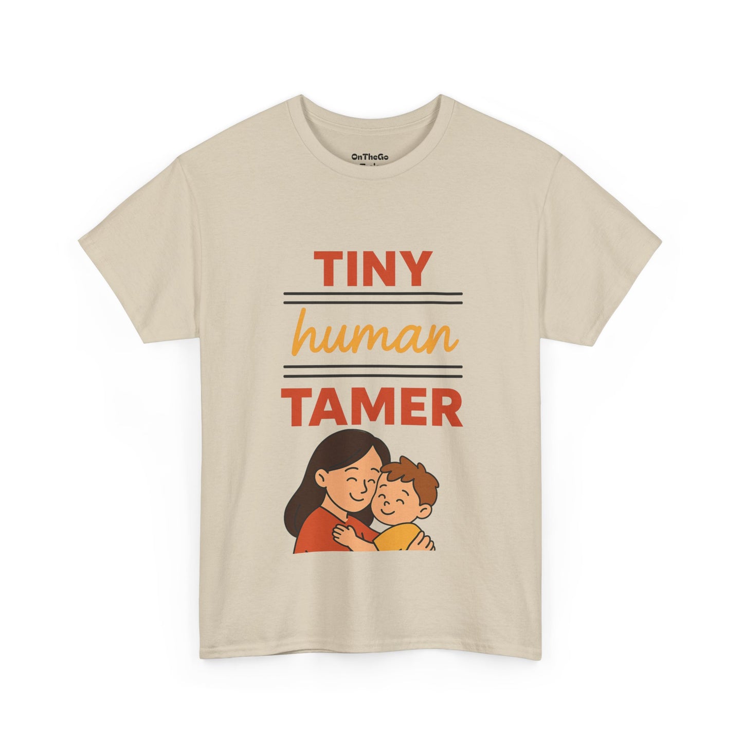 Tiny Human Tamer Unisex Heavy Cotton Tee - Cute Parenting and caregiver gift