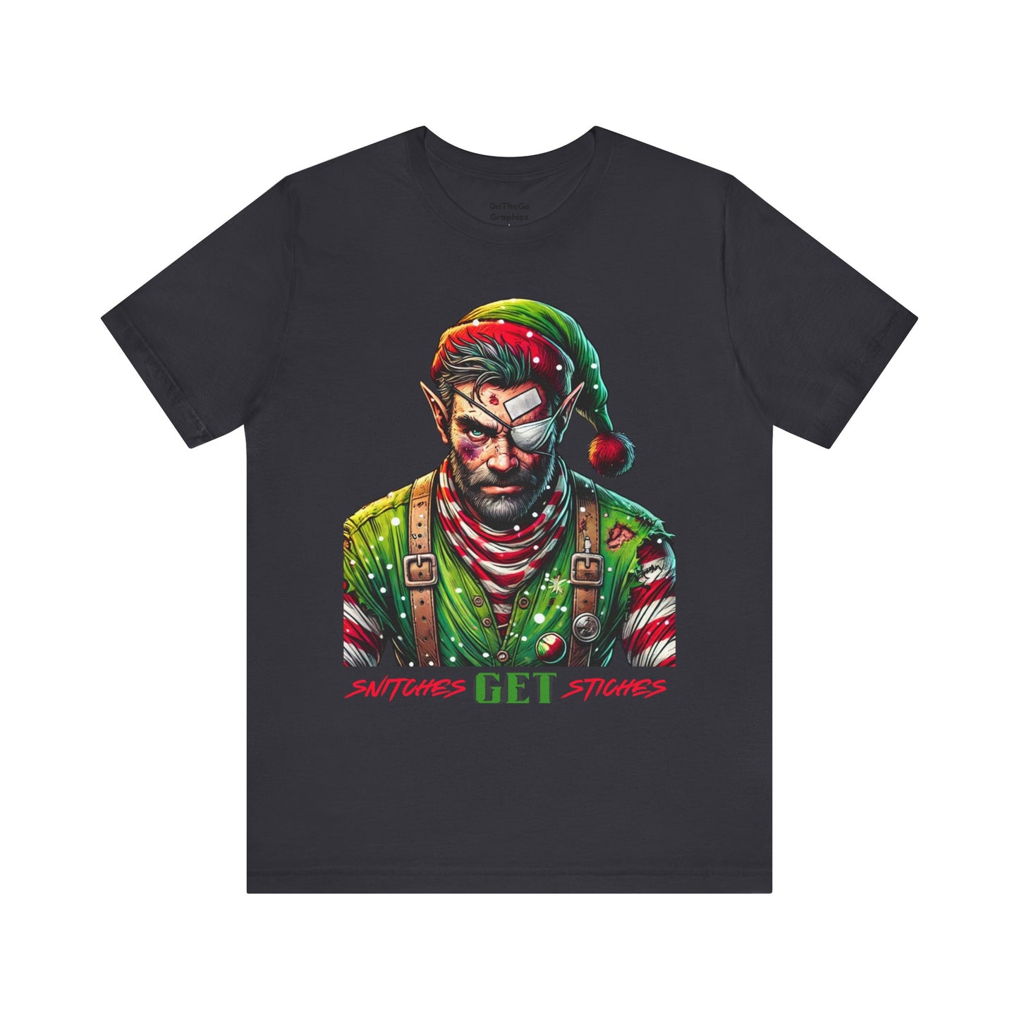 Snitches Get Stiches T-Shirt Graphic Funny Tee Unisex Jersey Short Sleeve Tee