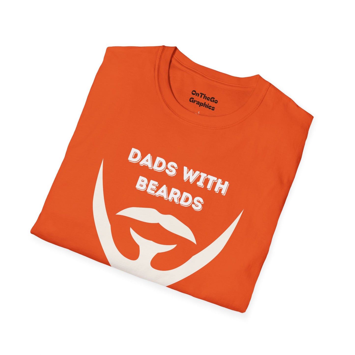 Dads with Beards T-Shirt | Funny Gift for Bearded Dads | Unisex Softstyle Tee