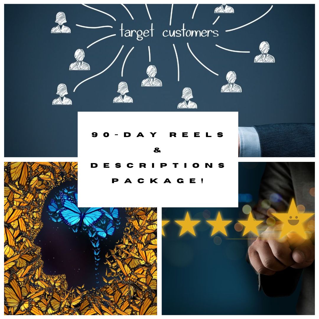 90-Day Social Media Reels and Descriptions Package!