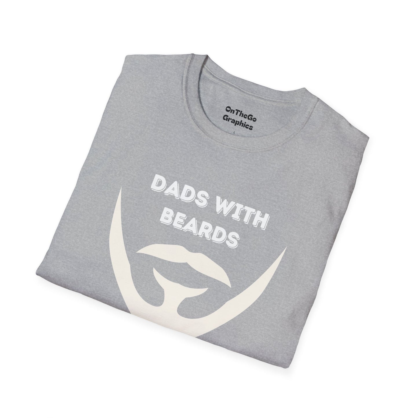 Dads with Beards T-Shirt | Funny Gift for Bearded Dads | Unisex Softstyle Tee