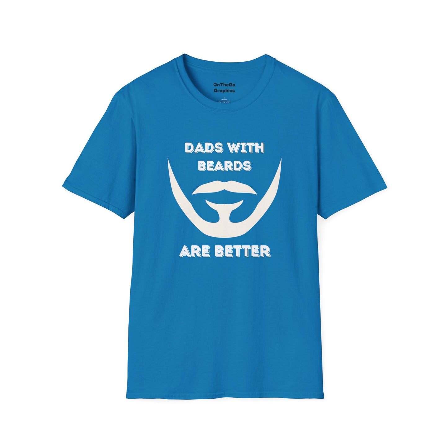 Dads with Beards T-Shirt | Funny Gift for Bearded Dads | Unisex Softstyle Tee