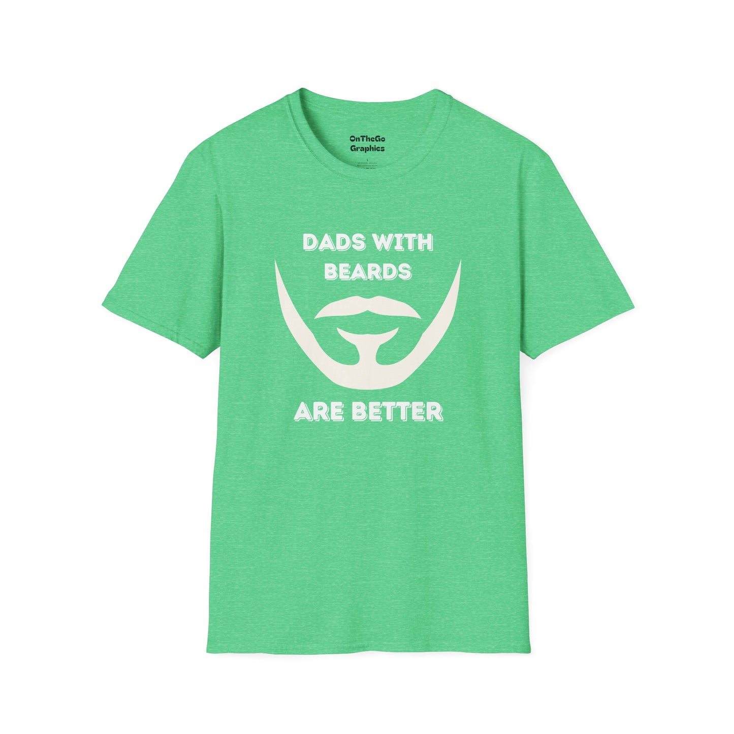 Dads with Beards T-Shirt | Funny Gift for Bearded Dads | Unisex Softstyle Tee