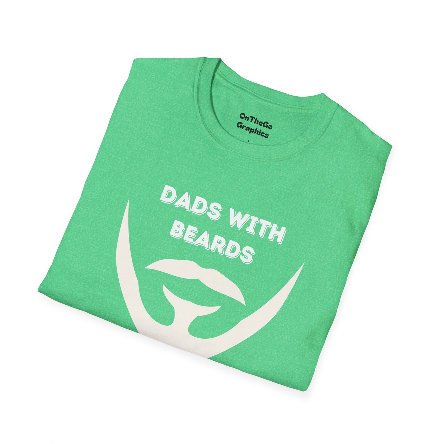 Dads with Beards T-Shirt | Funny Gift for Bearded Dads | Unisex Softstyle Tee