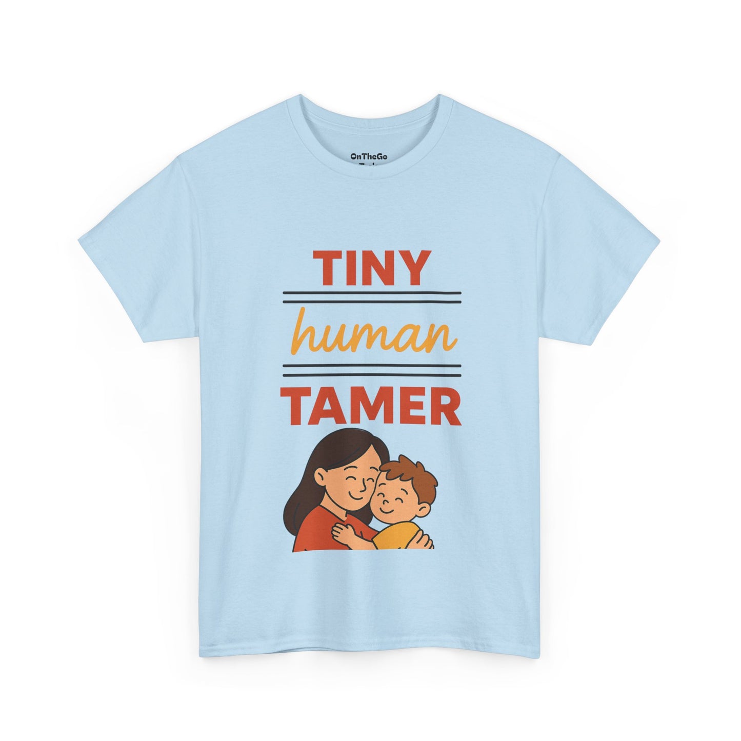 Tiny Human Tamer Unisex Heavy Cotton Tee - Cute Parenting and caregiver gift