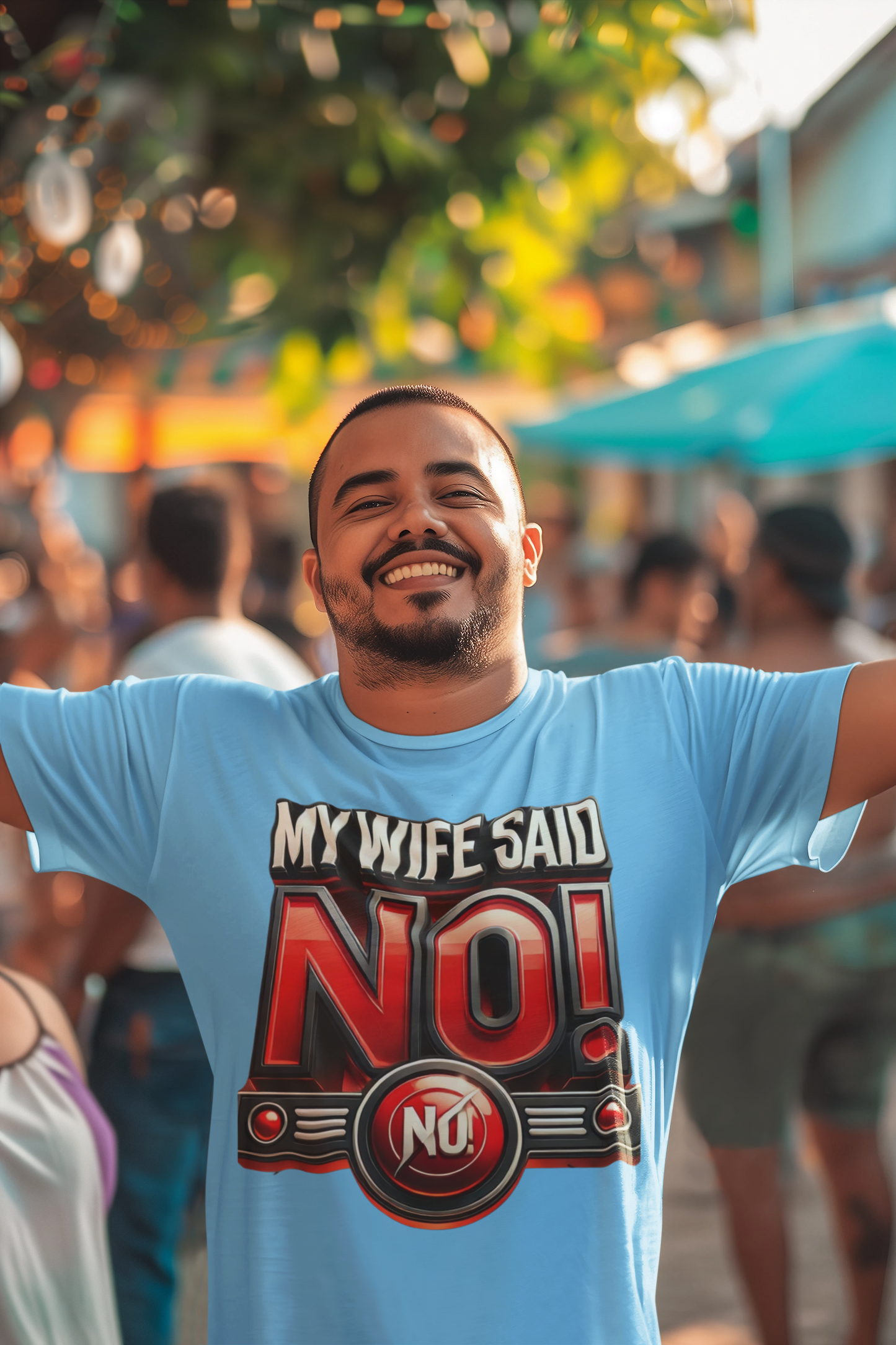 "MY WIFE SAID NO - FUNNY HUSBAND TEE