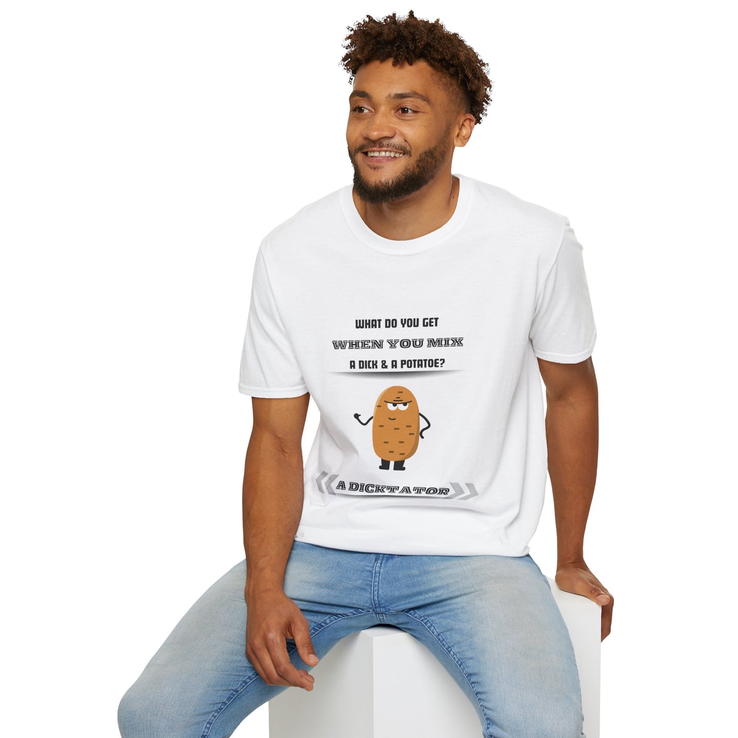 Dic-Tator T-Shirt: Hilarious Punny Design for Potato and Wordplay Lovers