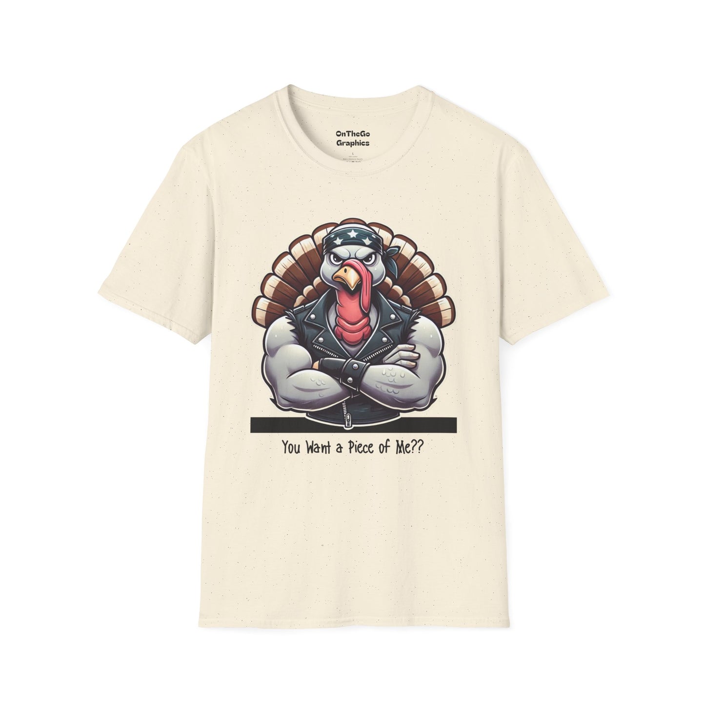 You Want a Piece of Me? Tough Turkey Holiday T-Shirt – Funny Holiday Apparel