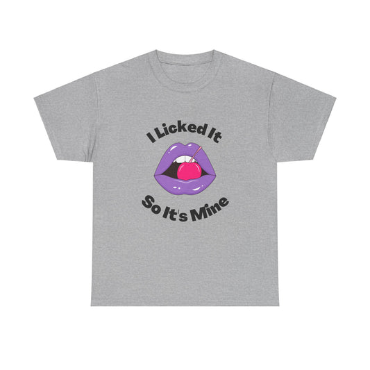 I Licked It 4 Funny Graphic Tee Jersey Style T Shirt