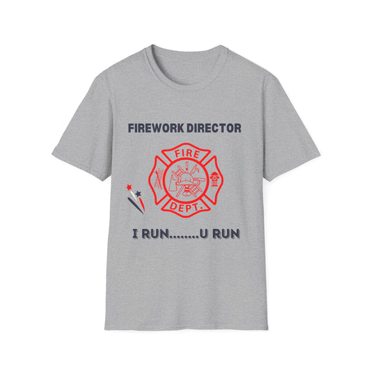 Firework Director Funny Tee Summer Fun Unisex Softstyle T-Shirt