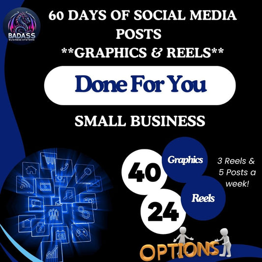 60-Day Social Media Content Kit – Reels, Graphics & Captions