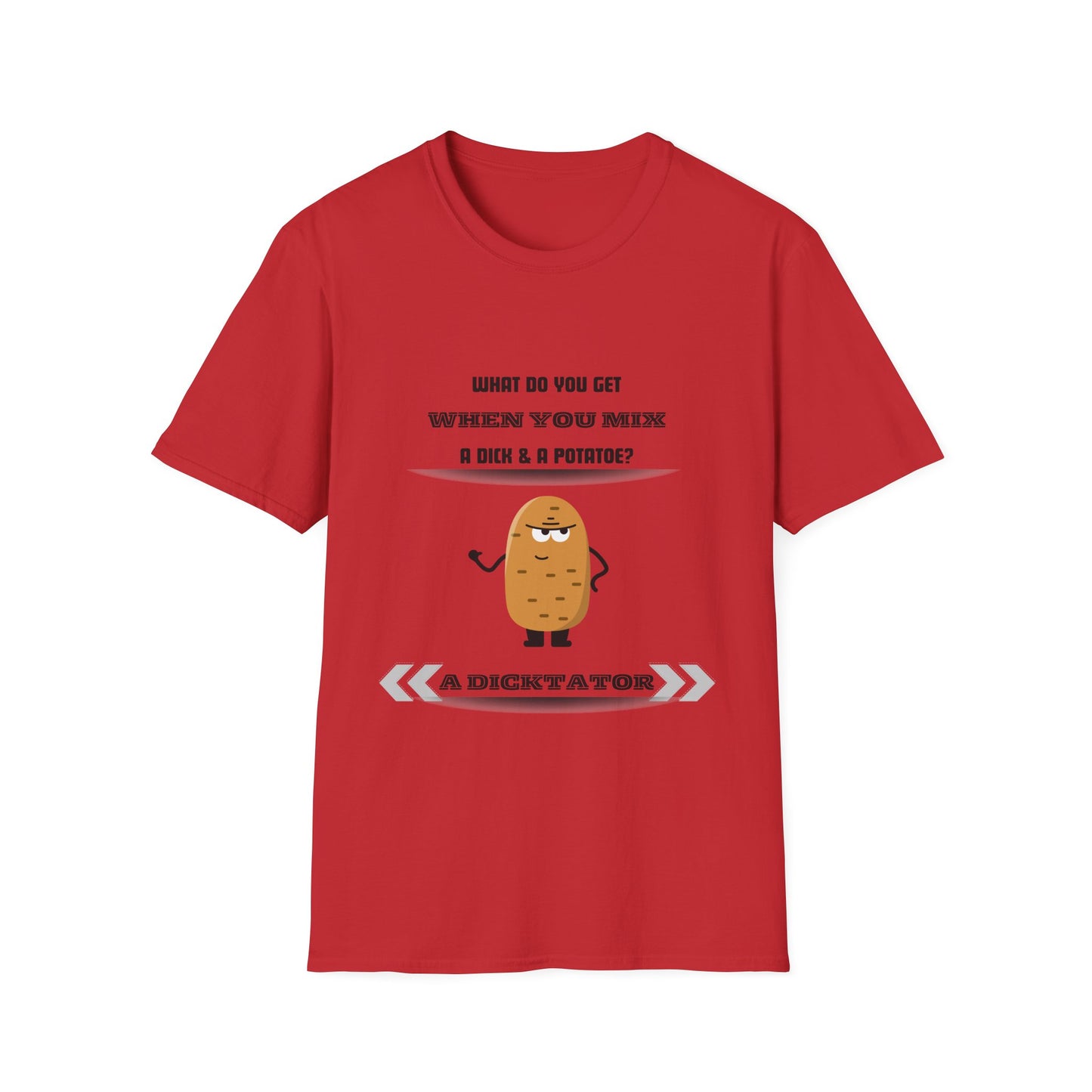 Dic-Tator T-Shirt: Hilarious Punny Design for Potato and Wordplay Lovers